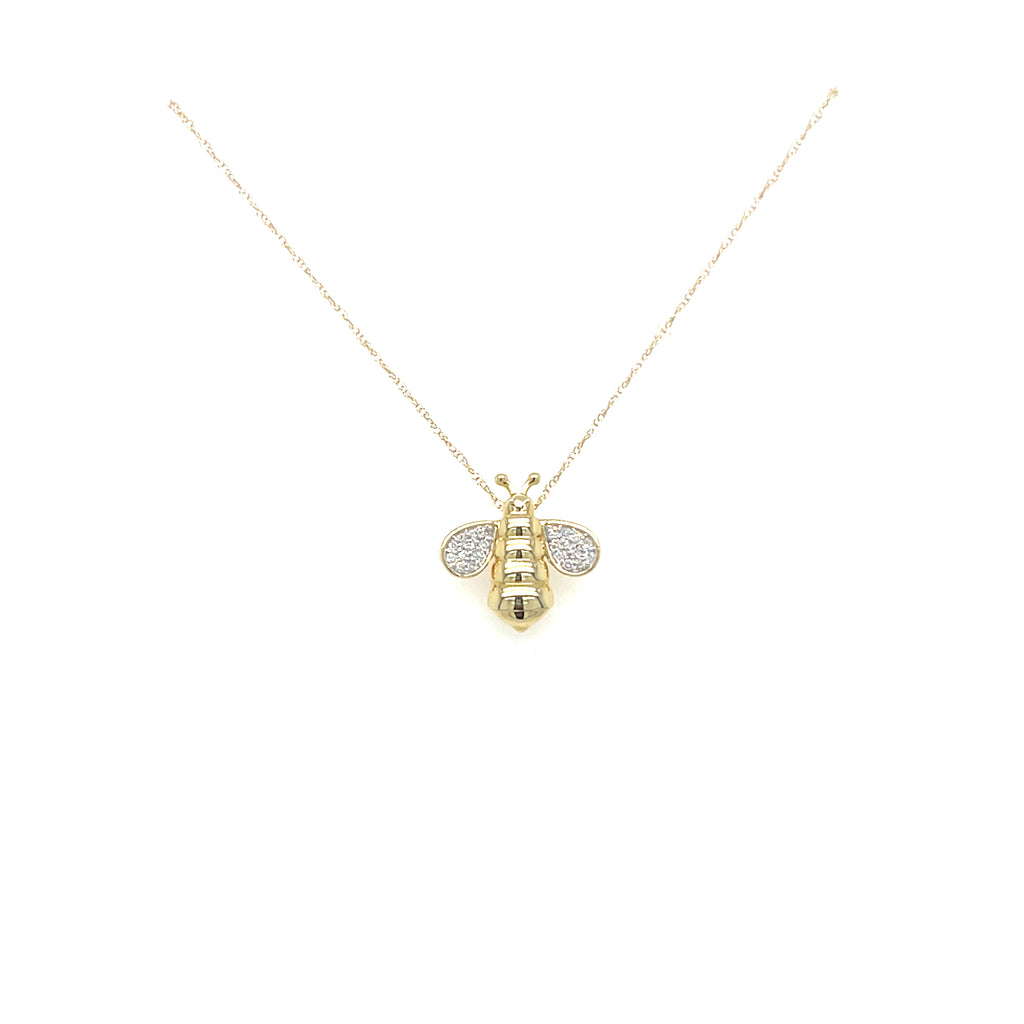 Diamond Bee Necklace