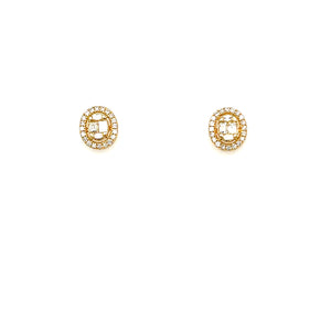 Round Diamond Earrings